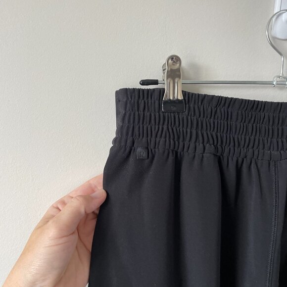 Lululemon With The Flow Pant Wide Leg High Rise Wrap-Front Casual Black 6 - Picture 7 of 9